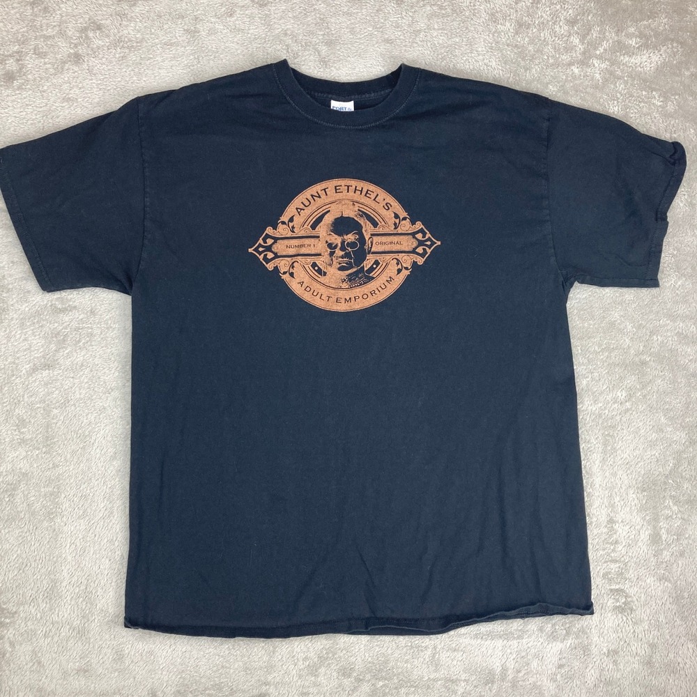 Port & Company Aunt Ethel's Adult Emporium Skee Ball T Shirt XL Black Graphic T